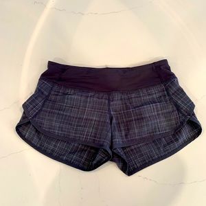 Lululemon running short plaid